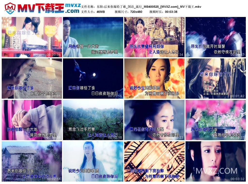 东阳-后来你嫁给了谁_国语_流行_MB400525